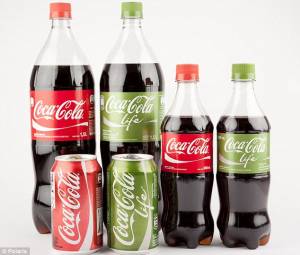 Green Coca Cola bottles
