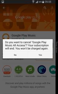 How to Cancel Subscription for Google Play Music 