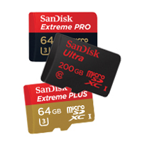 200GB microSD card of SanDisk