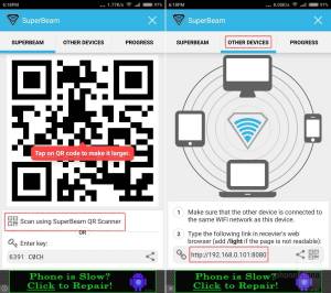 How to send and receive files between smartphones or Desktop with Wi-Fi Direct