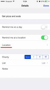 location Reminders Iphone