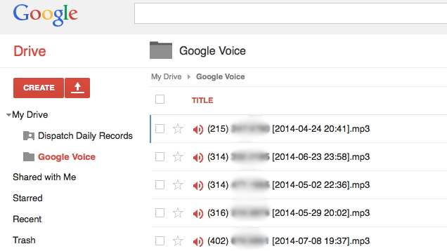 Save your Google Voicemail as an MP3 Files to your Google Drive