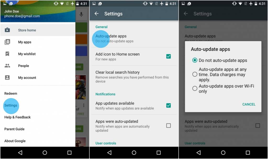 Data in Your Android Device