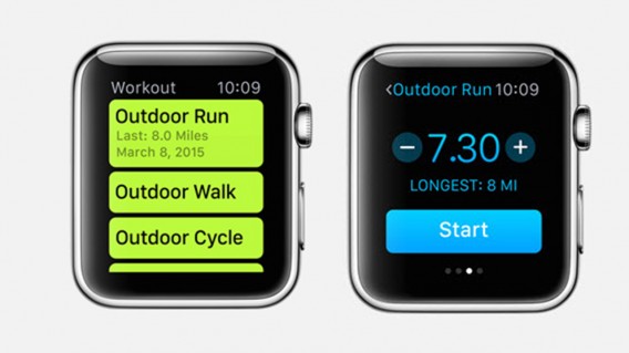 Workout Application of Apple Watch