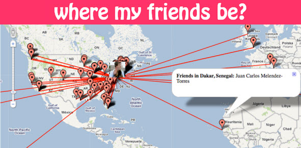 Know the Location of your Facebook Friends