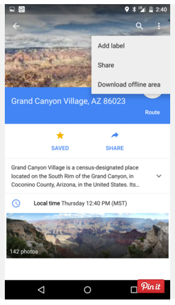 Google Maps for Offline Viewing