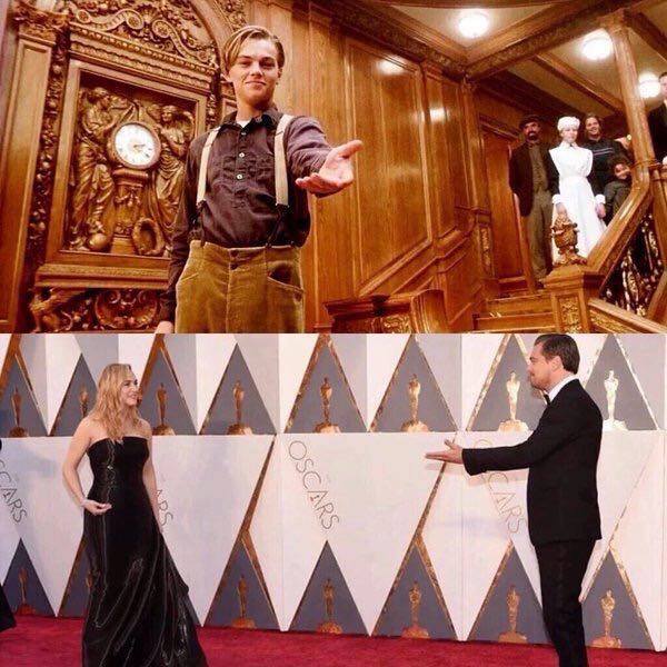 Eighteen years later Kate and Leo